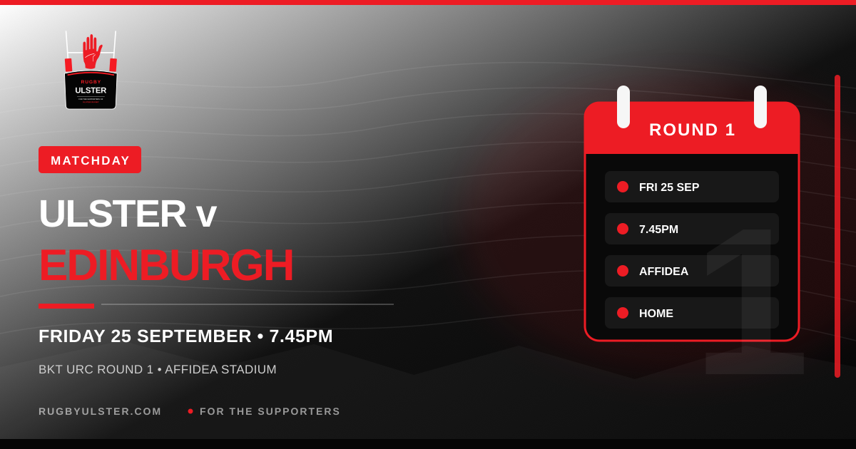 Ulster v Edinburgh matchday: URC season starts tonight in Belfast