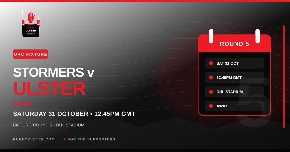 Stormers v Ulster: Date, Kick-off Time, TV and Venue